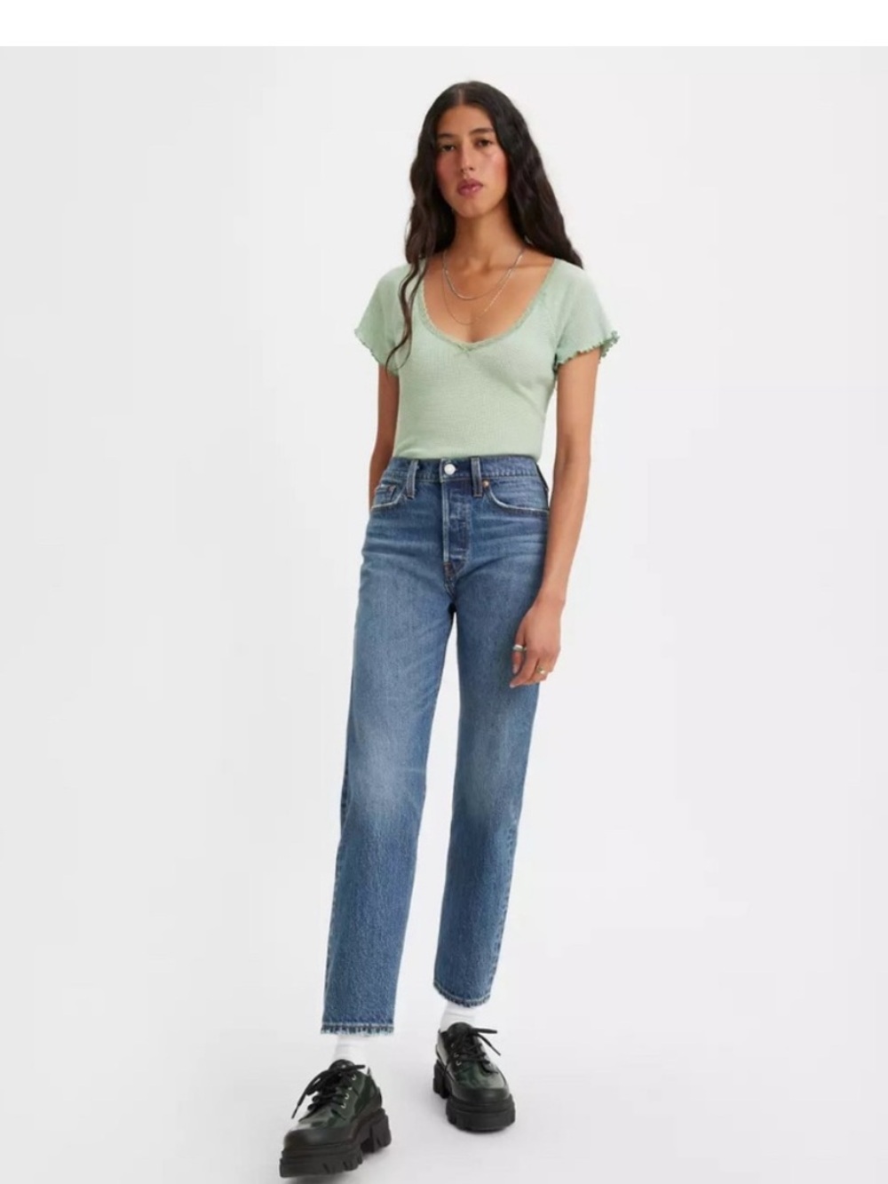 Levi’s Wedgie Straight Leg Button Fly Jeans 28